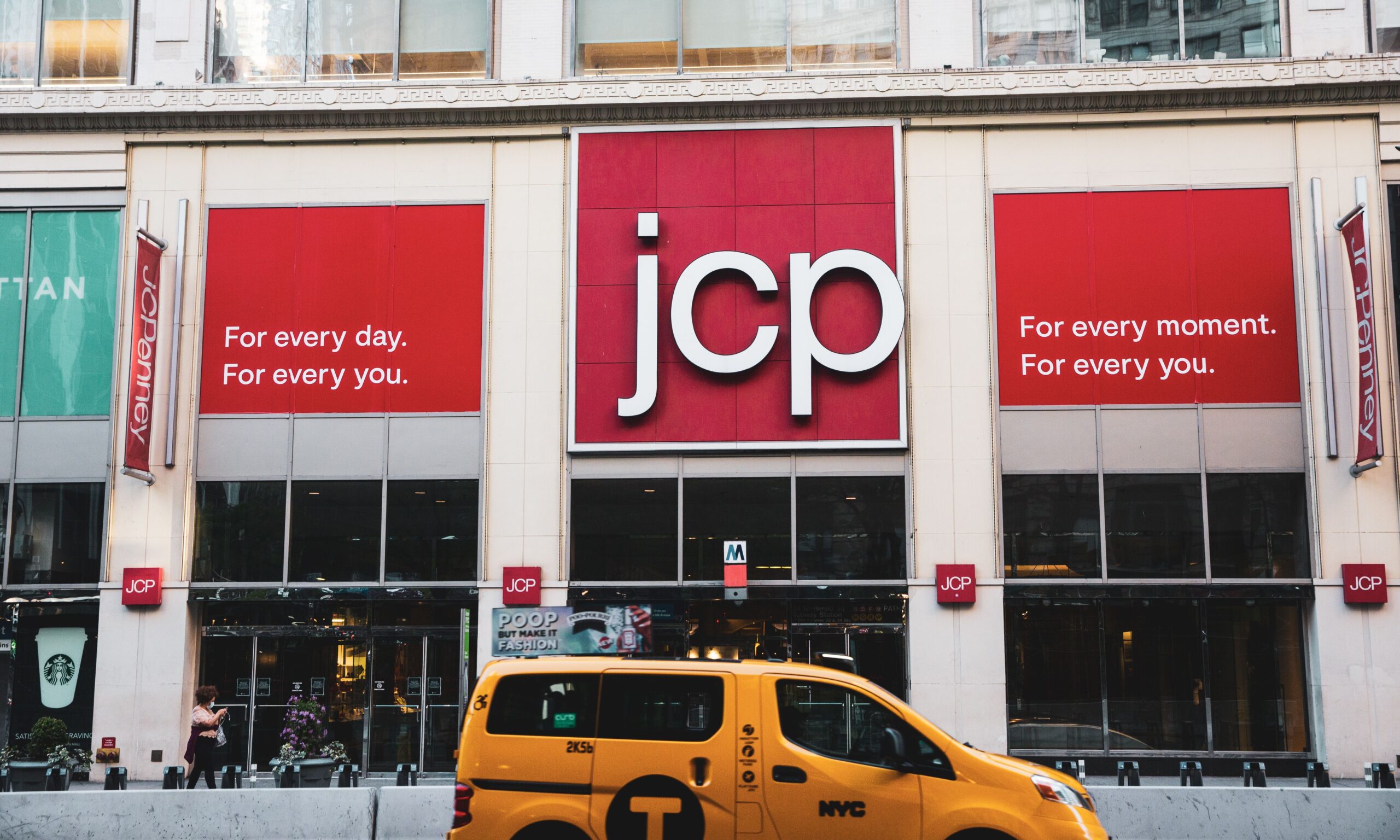 JC Penny front store on 34rd Street during COVID-19 coronavirus outbreak, in Manhattan